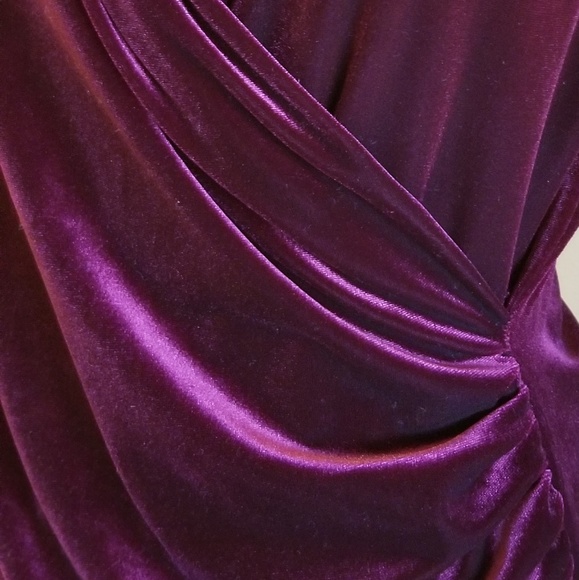 VELVET WINE BLOUSE - Picture 4 of 5